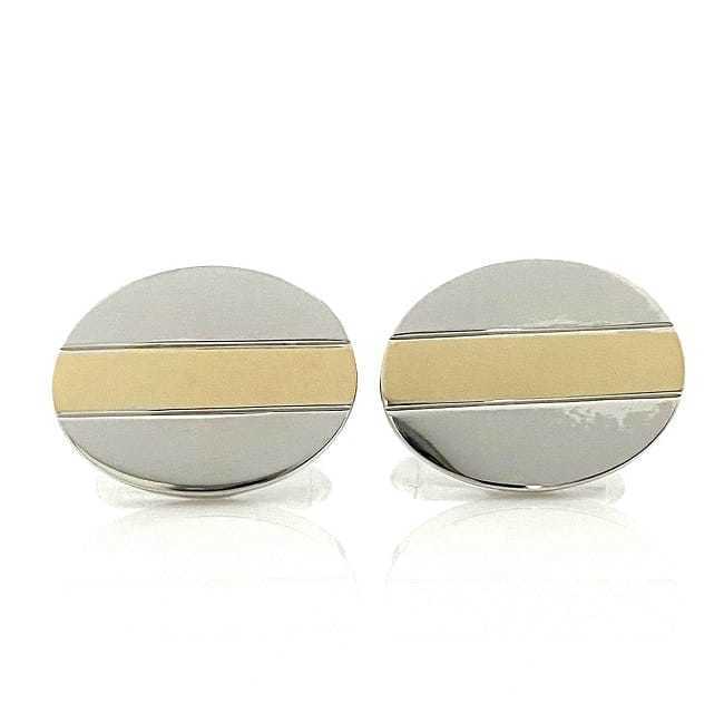 Tiffany Cufflinks Silver Yellow Gold Tiffany Cufflinks Silver Yellow Gold